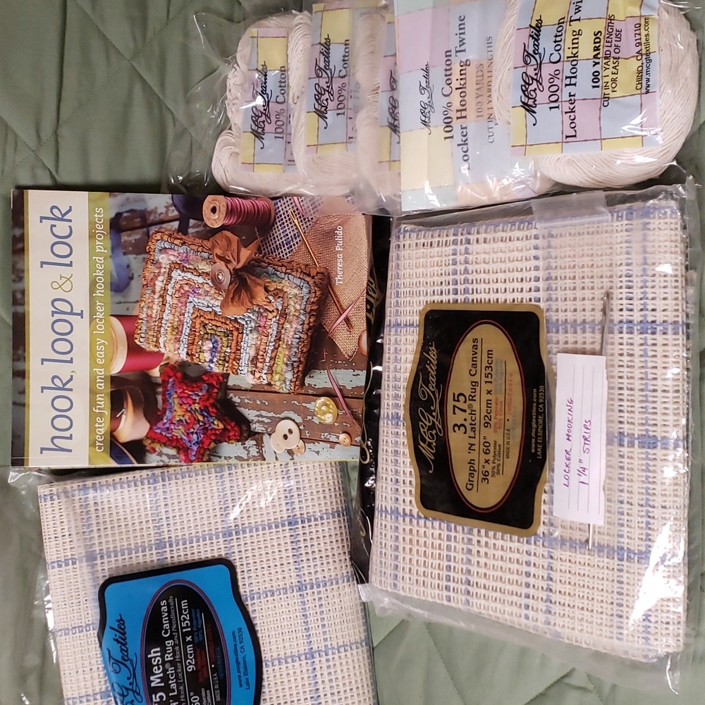 Locker hooking materials